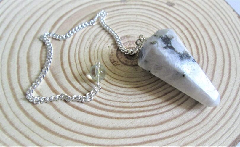 Moonstone Pendulum | Natural Moonstone Crystals | Crystal Dowsing Pendulum | Scrying Healing Crystal | Gift Crystal Energy Pendulum | Natural Healing Stone Pendulum | Gift Packing - Image 9