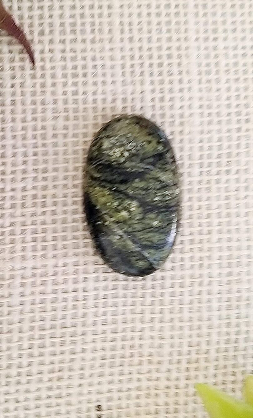 Rainforest Jasper Crystal Cabochon | 40mm Rainforest Jasper Pocket Palmstone | Natural Crystal Energy Cabochon | Healing Worry Stone | Meditation | Gift Energy Palmstone - Image 3