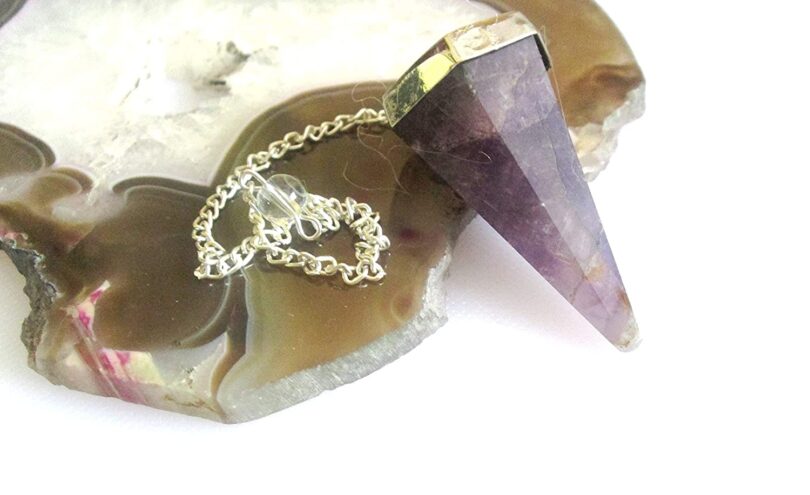 Amethyst Crystal Pendulum | Natural Amethyst | Crystal Dowsing Pendulum | Gift Crystal Energy Pendulum | Natural Healing Stone Pendulum | Gift for Her