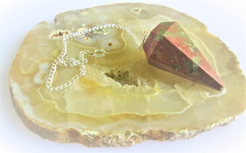 Unakite Pendulum | Natural Unakite Crystals | Crystal Dowsing Pendulum | Scrying Healing Crystal | Gift Crystal Energy Pendulum | Natural Healing Stone Pendulum | Gift Packing - Image 8