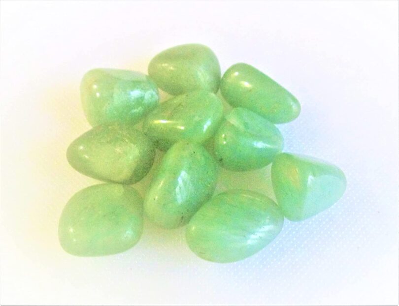 Green Aventurine Pack of 10 AAA Quality Tumbles | 20 TO 25mm Tumbled Stones | Healing Stones | Green Aventurine Tumbles in Gift Pack - Image 3