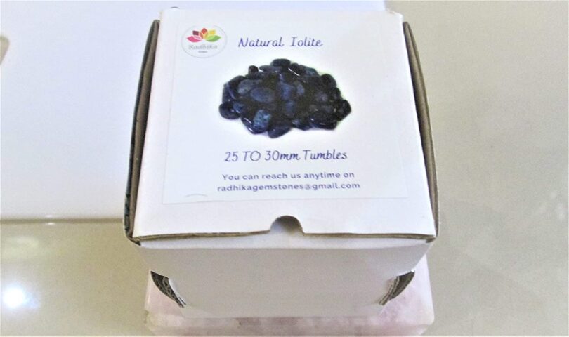 Iolite 1 Lb. Pack of AAA Quality Tumbled Stones | 25 TO 30mm Tumbled Stones | 30-35 Pcs. Healing Stones | Tumbles 460 Gms in Gift Pack - Image 3