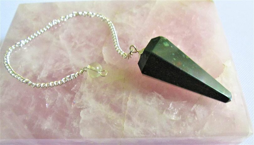 Bloodstone Pendulum | Natural Bloodstone Crystals | Crystal Dowsing Pendulum | Scrying Healing Crystal | Gift Crystal Energy Pendulum | Natural Healing Stone Pendulum | Gift Packing - Image 9