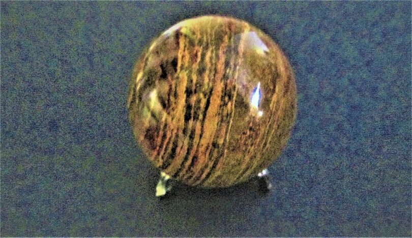 Petrified Wood Sphere | 50mm Crystal Orb | Petrified wood Sphere Healing Stone | Gift Petrified Wood Sphere - Image 2