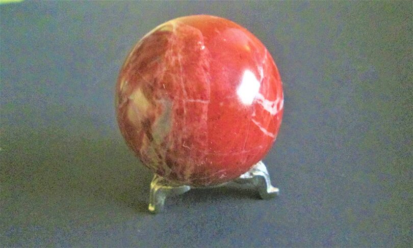 Red Jasper Sphere | 50mm Crystal Orb | Red Jasper Sphere Healing Stone | Gift Red Jasper Sphere - Image 4