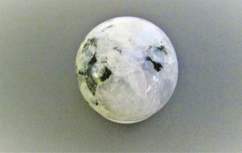 Rainbow Moonstone Sphere | 50mm Crystal Orb | Rainbow Moonstone Sphere Healing Stone | Gift Rainbow Moonstone Sphere