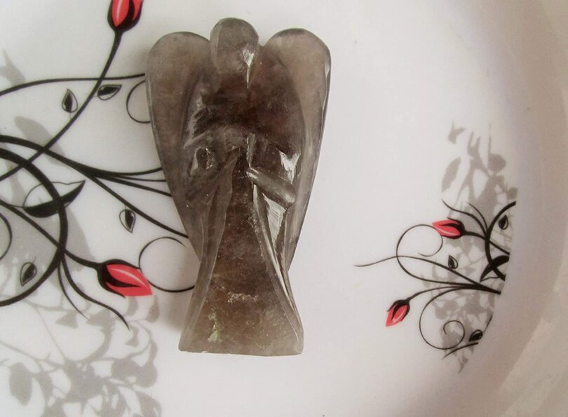 Rutile Quartz Crystal Angel | Rutile Quartz Crystal Energy Angel | 50mm Crystal Angel | Healing Crystal | Gift Energy Angel - Image 2