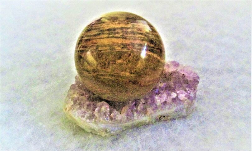 Petrified Wood Sphere | 50mm Crystal Orb | Petrified wood Sphere Healing Stone | Gift Petrified Wood Sphere - Image 6