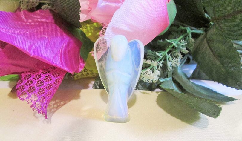 Opalite Energy Angel | Opalite Crystal Angel | 50mm Energy Angel | Healing Crystal Meditation | Gift Crystal Energy Angel