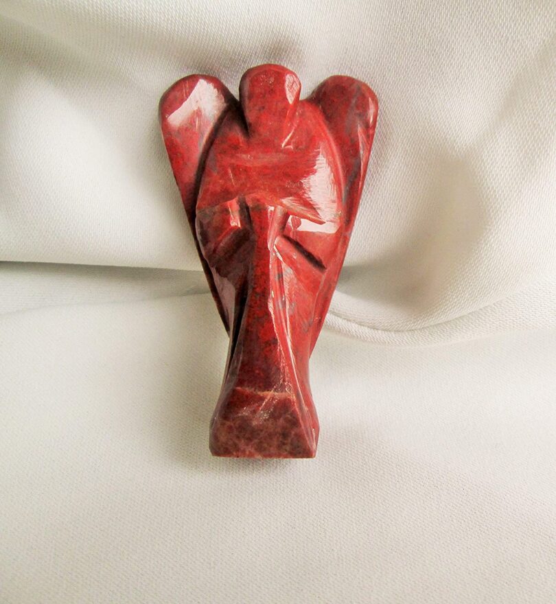 Red Jasper Crystal Angel | Red Jasper Crystal Energy Angel | 50mm Crystal Angel | Healing Crystal | Meditation | Gift Crystal Energy Angel - Image 4