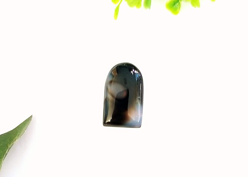 Black obsidian Crystal Cabochon | 35mm Blaxk Obsidian Pocket Palmstone | Natural Crystal Energy Cabochon | Healing Worry Stone | Meditation | Gift Energy Palmstone