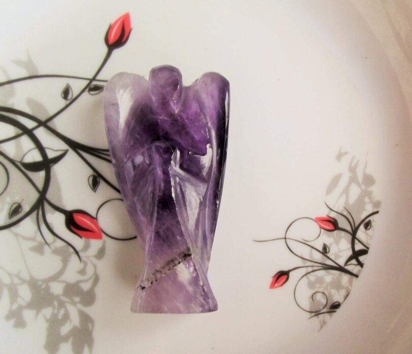 Amethyst Crystal Angel | Amethyst Crystal Energy Angel | 50mm Crystal Angel | Healing Crystal | Meditation | Gift Crystal Energy Angel - Image 4