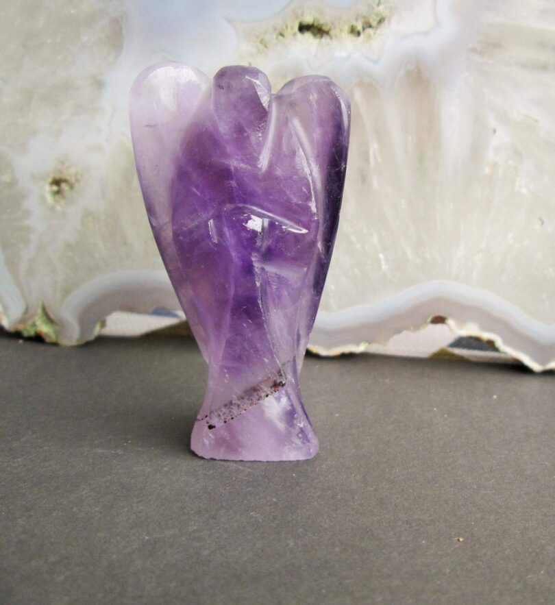 Amethyst Crystal Angel | Amethyst Crystal Energy Angel | 50mm Crystal Angel | Healing Crystal | Meditation | Gift Crystal Energy Angel - Image 3