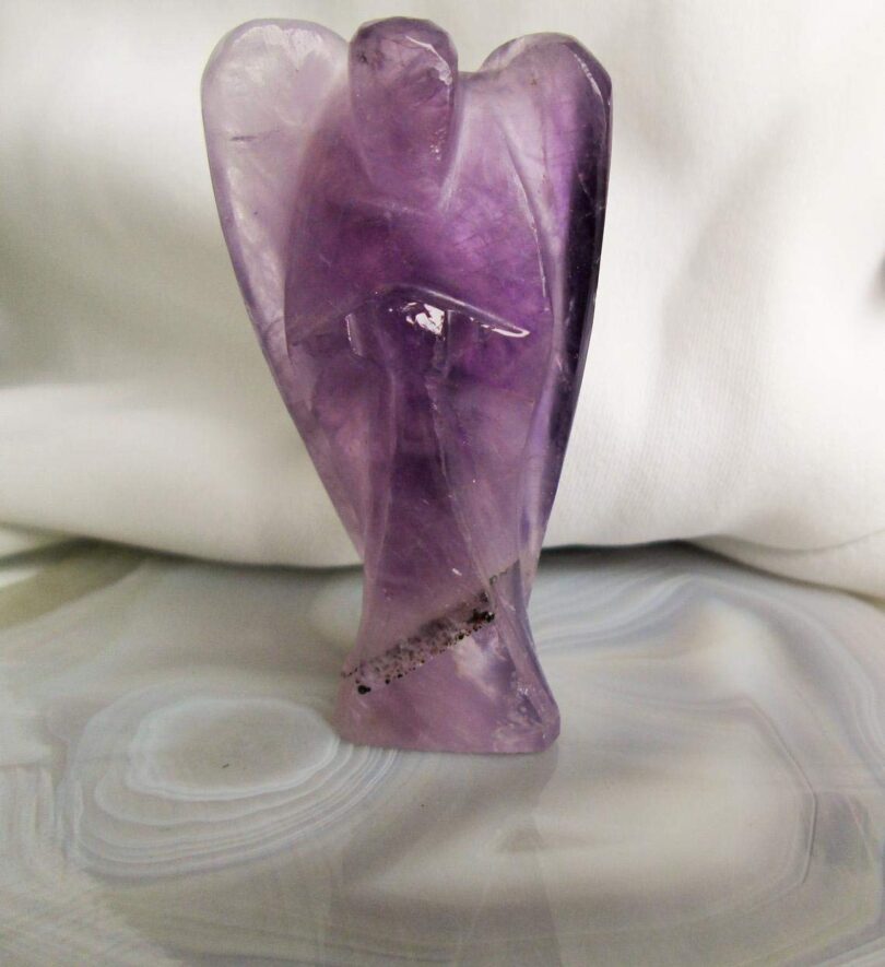 Amethyst Crystal Angel | Amethyst Crystal Energy Angel | 50mm Crystal Angel | Healing Crystal | Meditation | Gift Crystal Energy Angel