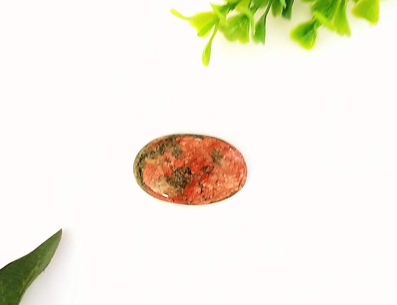 Unakite Crystal Cabochon | 30mm Unakite Pocket Palmstone | Natural Crystal Energy Cabochon | Healing Worry Stone | Meditation | Gift Energy Palmstone