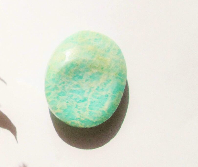 Amazonite Worry Thumb Stone | Natural Amazonite Crystal | Healing Crystals Gift | Meditation Gift | Amazonite | Crystals Thumbstone | Stress reliever