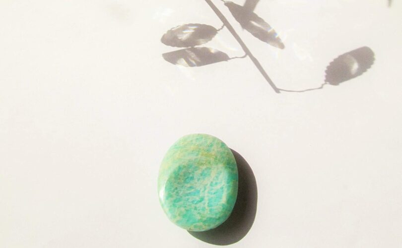 Amazonite Worry Thumb Stone | Natural Amazonite Crystal | Healing Crystals Gift | Meditation Gift | Amazonite | Crystals Thumbstone | Stress reliever - Image 4