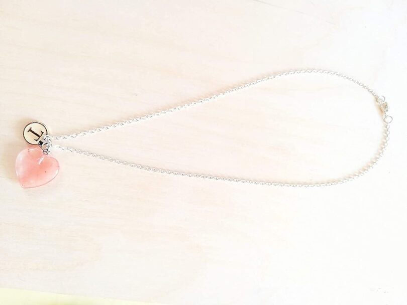 Initial - T - Necklace with Crystal Pendant | Stunning Personalised Necklace | Crystal Pendant with Inital -18"- Chain Necklace | Gift Personalised Necklace | Gift for Her - Image 3