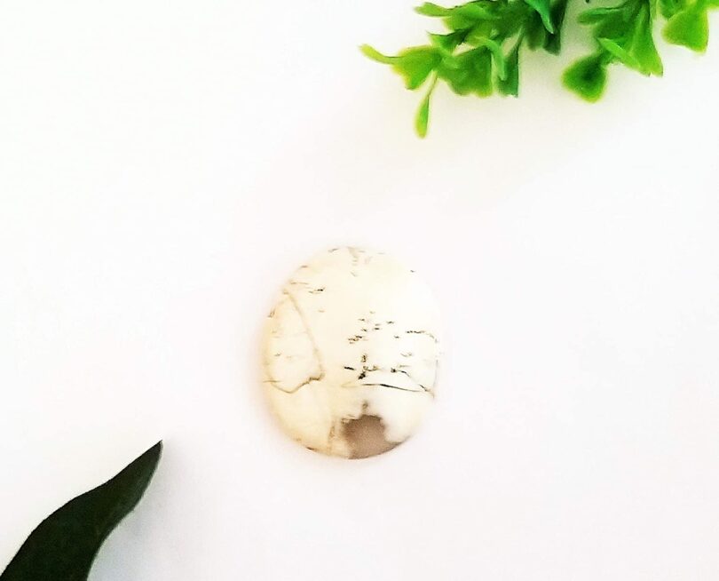 Dendritic Opal Crystal Cabochon | 40mm Dendritic Opal Pocket Palmstone | Natural Crystal Energy Cabochon | Healing Worry Stone | Meditation | Gift Energy Palmstone - Image 5