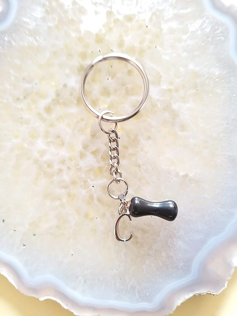 Initial - C - with Crystal Keyring | Stunning Personalised Keyring | Crystal Keyring with Inital | Gift Personalised Keyring | Birthday Gift