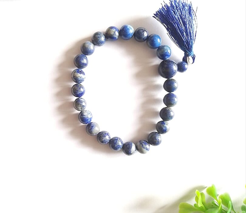 Lapis Lazuli Crystal Bracelet | Natural Lapis Lazuli Bracelet | Crystal Bracelet | Healing Crystal | Meditation | Gift Crystal Bracelet - Image 2