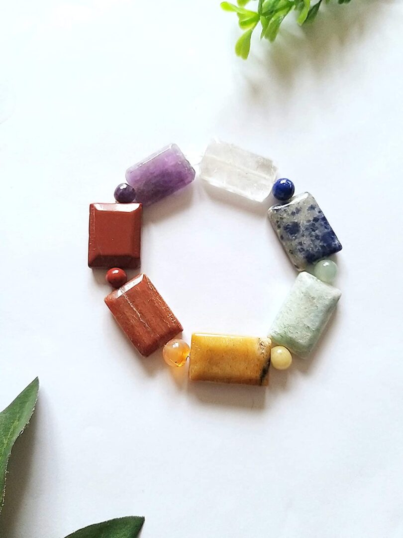 7 Chakra Crystal Bracelet | Natural 7 Chakra Crystal Bracelet | Crystal Energy Bracelet | Healing Crystals | Meditation | Gift 7 Chakra Energy Bracelet - Image 2