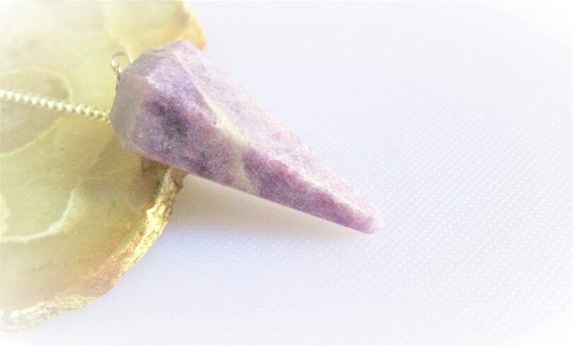 Lepidolite Pendulum | Natural Lepidolite Crystals | Crystal Dowsing Pendulum | Scrying Healing Crystal | Gift Crystal Energy Pendulum | Natural Healing Stone Pendulum | Gift Packing - Image 6