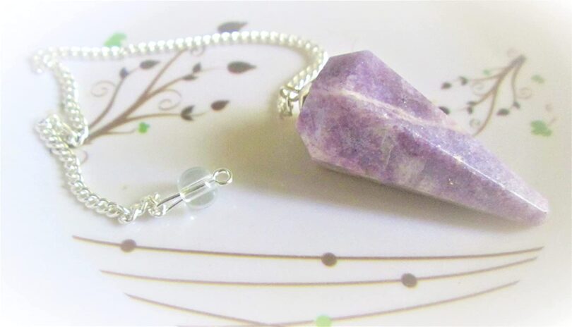 Lepidolite Pendulum | Natural Lepidolite Crystals | Crystal Dowsing Pendulum | Scrying Healing Crystal | Gift Crystal Energy Pendulum | Natural Healing Stone Pendulum | Gift Packing - Image 4