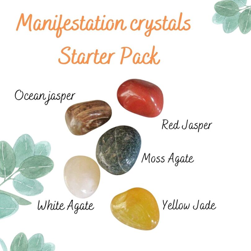 Treasure Earth Cystals Set | Crystalsl For Life | Starter Pack for Crystal Introduction | 5 Crystals in Gift Packing | Crystal Info Card - Image 6