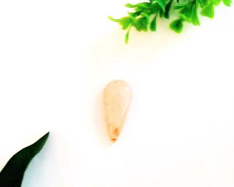 Rutile Quartz Crystal Cabochon | 40mm Rutile Quartz Pocket Palmstone | Natural Crystal Energy Cabochon | Healing Worry Stone | Meditation | Gift Energy Palmstone - Image 3