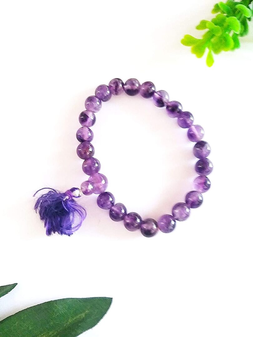 Amethyst Crystal Bracelet | Natural Amethyst Bracelet | Healing Stone | Meditation | Gift Amethyst Crystal Energy Bracelet - Image 2