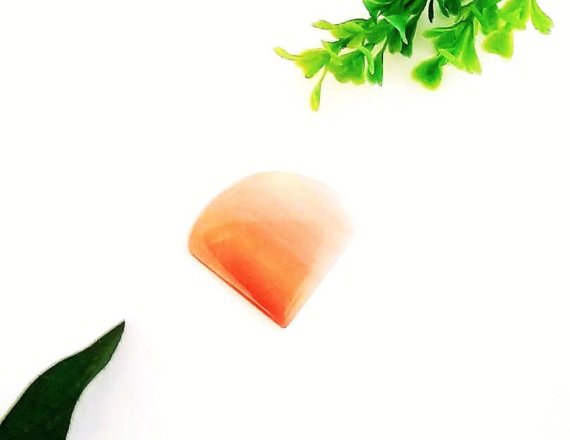 Sunstone Crystal Cabochon | 40mm Sunstone Pocket Palmstone | Natural Crystal Energy Cabochon | Healing Worry Stone | Meditation | Gift Energy Palmstone