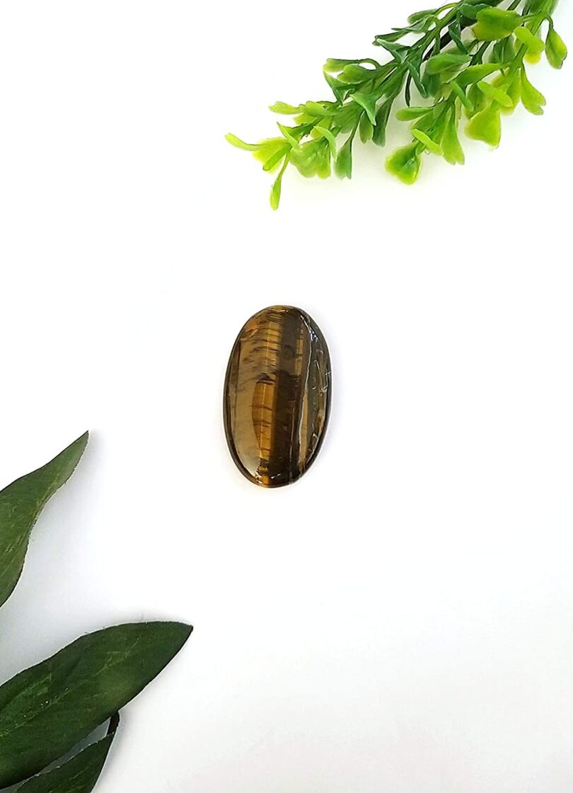 Tigers Eye Crystal Cabochon | 40mm Tigers Eye Pocket Palmstone | Natural Crystal Energy Cabochon | Healing Worry Stone | Meditation | Gift Energy Palmstone - Image 6