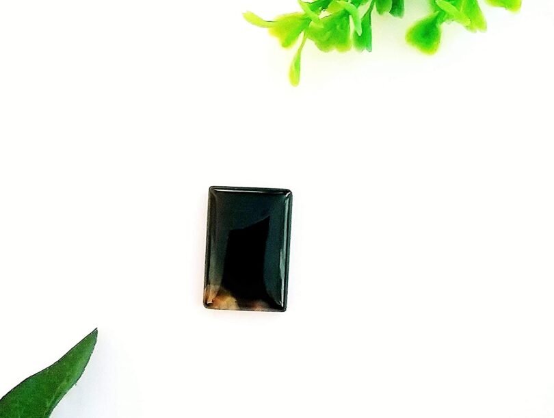 Black obsidian Crystal Cabochon | 25mm Black Obsidian Pocket Palmstone | Natural Crystal Energy Cabochon | Healing Worry Stone | Meditation | Gift Energy Palmstone