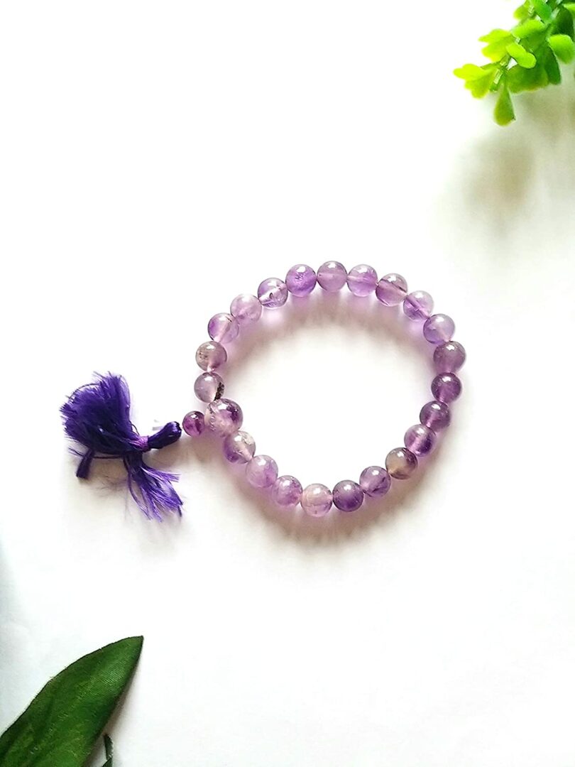 Amethyst Crystal Bracelet | Natural Amethyst Bracelet | Healing Stone | Meditation | Gift Amethyst Crystal Energy Bracelet