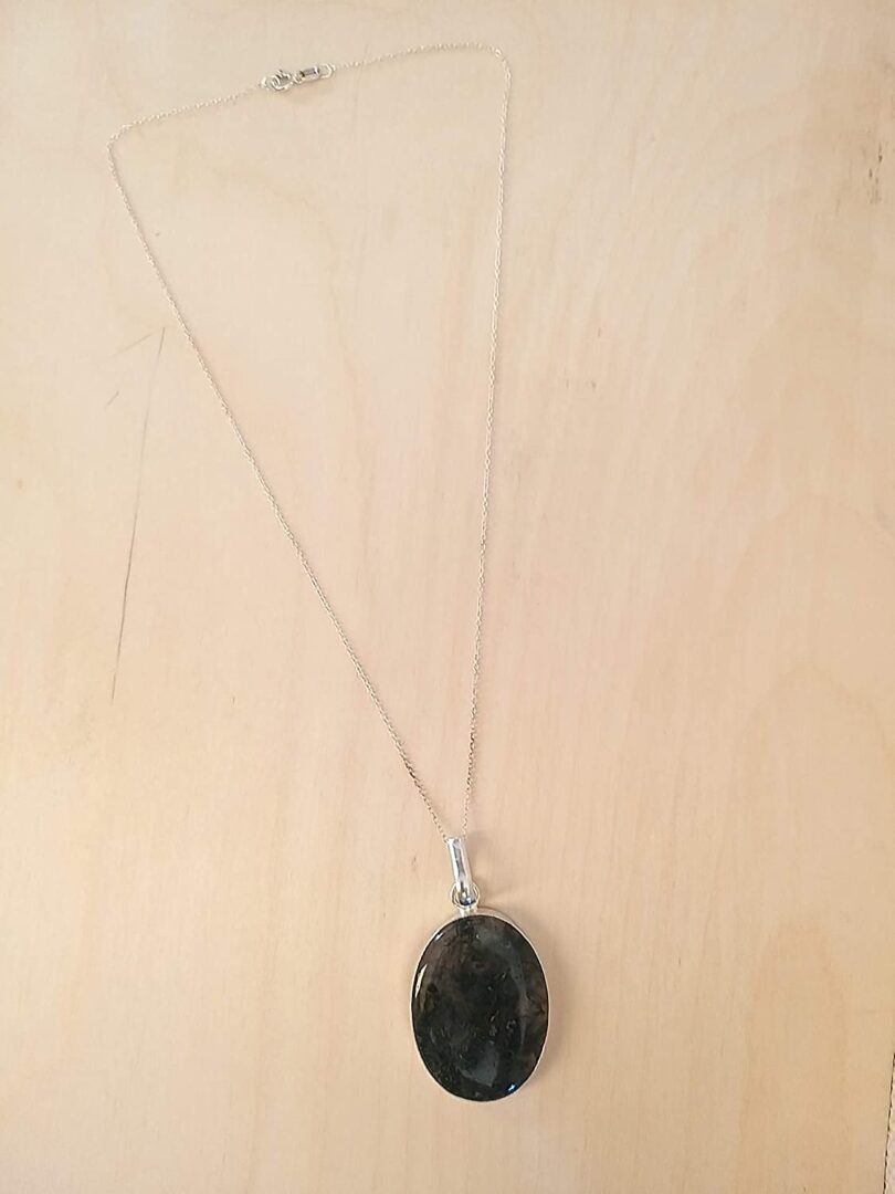 Rutile Quartz Stone Pendant Necklace | Natural Gemstone Pendant -18"- Chain Necklace | Geniune Rutile Quartz Stone GS Pendant | Gift Packing - Image 2