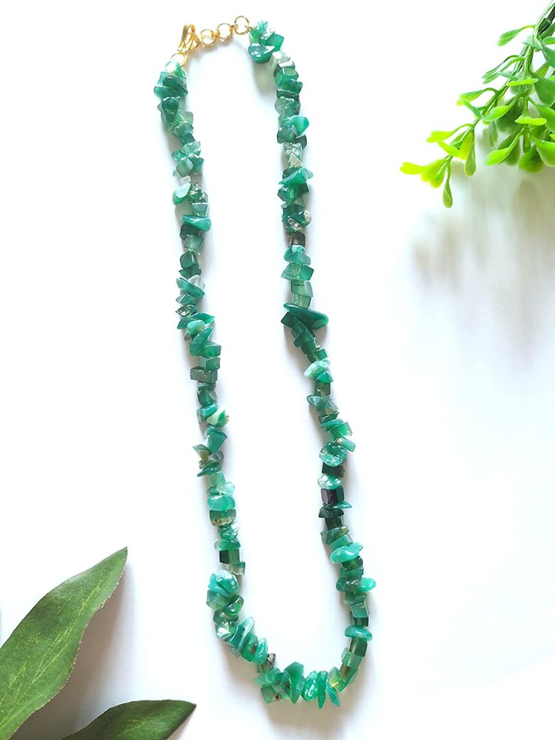 Fluorite Green Crystal Necklace | Fluorite Cutstone Necklace | Fluorite Crystal Energy | Meditation Gift Crystal Energy Necklace