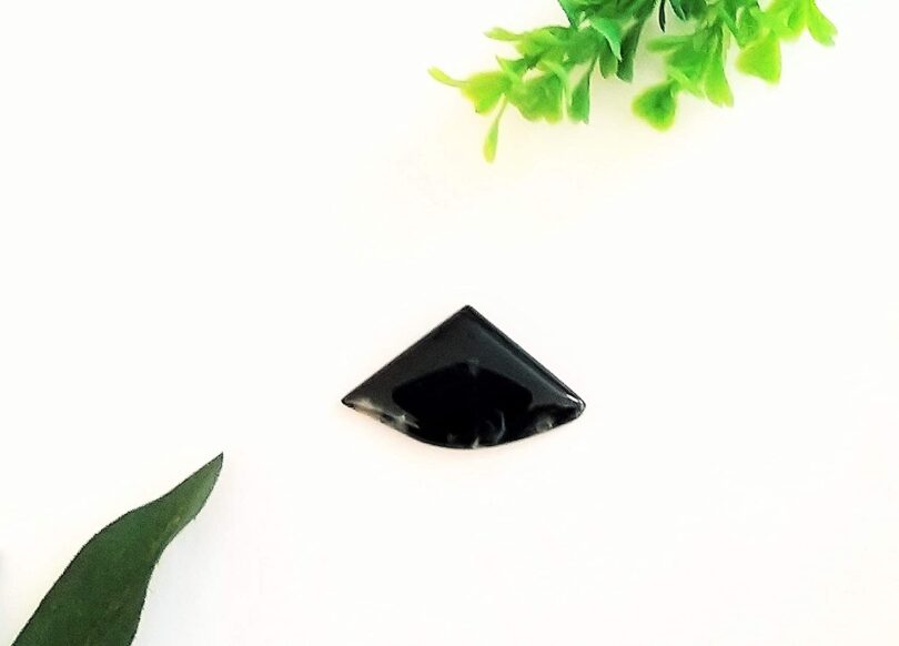 Black obsidian Crystal Cabochon | 30mm Blaxk Obsidian Pocket Palmstone | Natural Crystal Energy Cabochon | Healing Worry Stone | Meditation | Gift Energy Palmstone