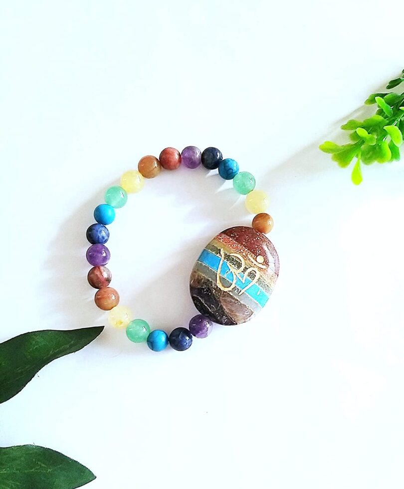 7 Chakra Crystal Bracelet | Natural 7 Chakra Crystal Bracelet | Crystal Energy Bracelet | Healing Crystals | Meditation | Gift 7 Chakra Energy Bracelet - Image 3