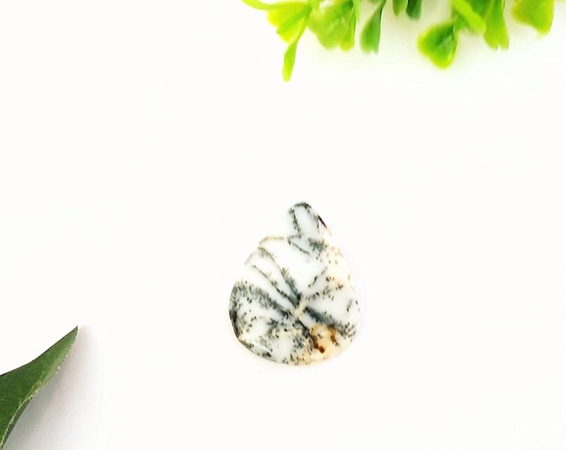 Moss Agate Crystal Cabochon | 30mm Moss agate Pocket Palmstone | Natural Crystal Energy Cabochon | Healing Worry Stone | Meditation | Gift Energy Palmstone