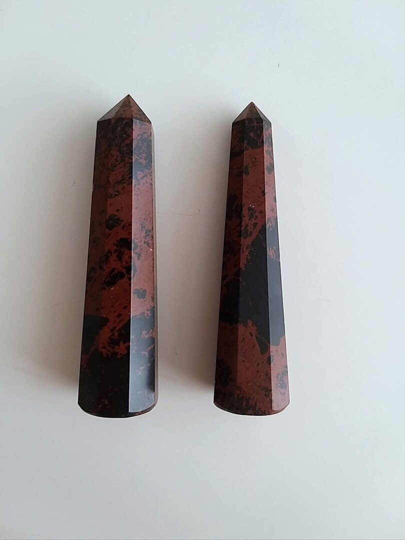 Mahogany Obsidian Crystal Point | 90mm Large Mahogany Obsidian Tower | Crystal Energy Healing Wand | Meditation|Gift Obsidian Energy Point - Image 4