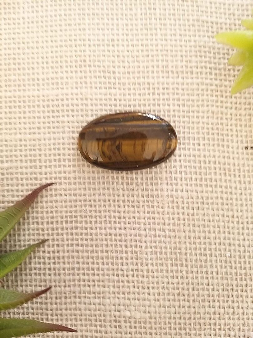 Tigers Eye Crystal Cabochon | 40mm Tigers Eye Pocket Palmstone | Natural Crystal Energy Cabochon | Healing Worry Stone | Meditation | Gift Energy Palmstone - Image 3