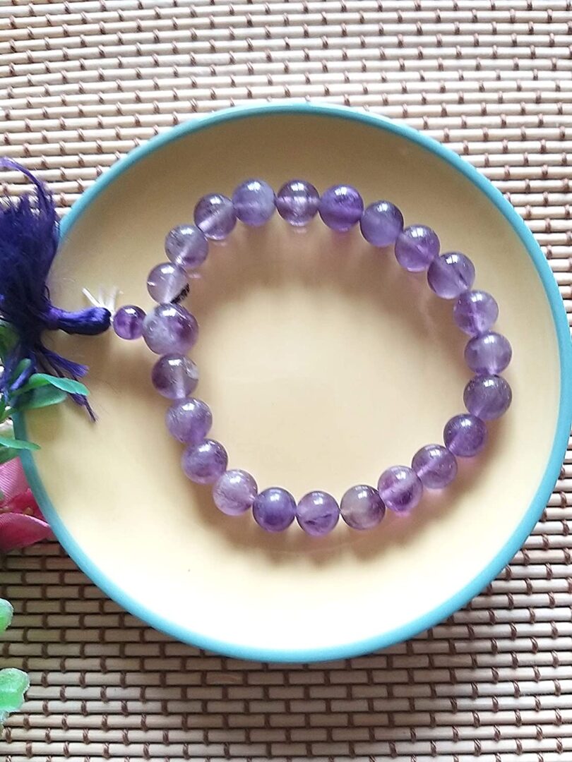 Amethyst Crystal Bracelet | Natural Amethyst Bracelet | Healing Stone | Meditation | Gift Amethyst Crystal Energy Bracelet - Image 2