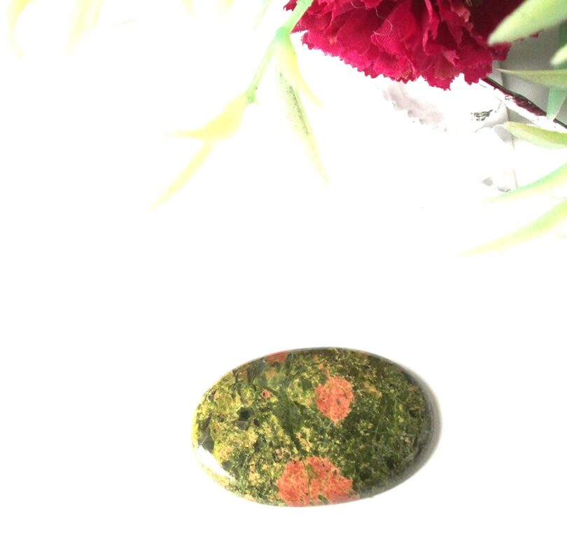 Unakite Worry Thumb Stone | Natural Unakite Crystal | Healing Crystals Energy Gift | Meditation | Soothing Thumbstone | Stress reliever