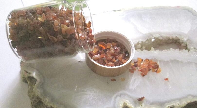 Carnelian Crystal chip bottle | 50 Gms. Natural Gemstone Chips | Manifestation Crystals Bottle | Crystal Chip healing bottle | Reiki Stone Chips | DIY CrystalL Chips - Image 4