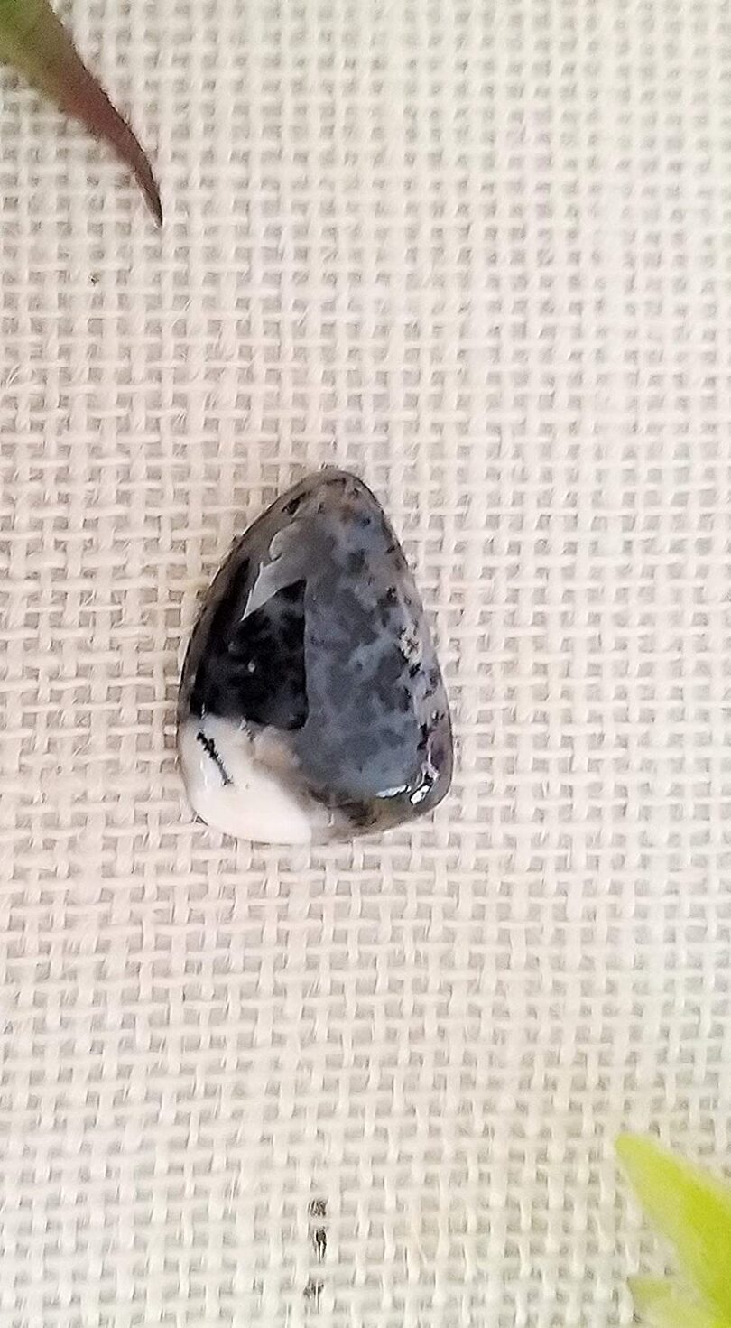 Black obsidian Crystal Cabochon | 25mm Blaxk Obsidian Pocket Palmstone | Natural Crystal Energy Cabochon | Healing Worry Stone | Meditation | Gift Energy Palmstone - Image 3