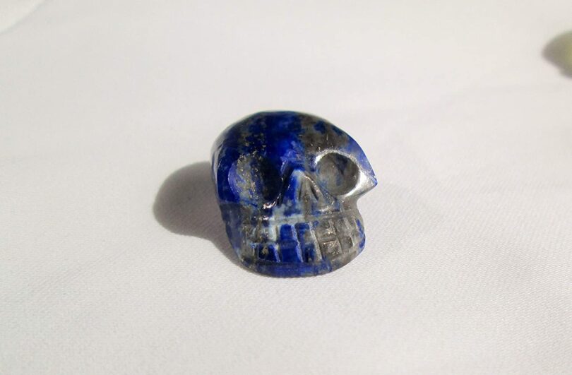 Lapis lazuli Crystal Skull | 30mm Crystal Skull | Crystal Skull Halloween Decoration | Lapis Lazuli Skull Gift | Gift Skull Carving - Image 2