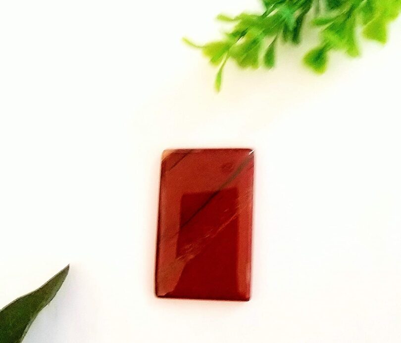 Red Jasper Crystal Cabochon | 50mm Red Jasper Pocket Palmstone | Natural Crystal Energy Cabochon | Healing Worry Stone | Meditation | Gift Energy Palmstone