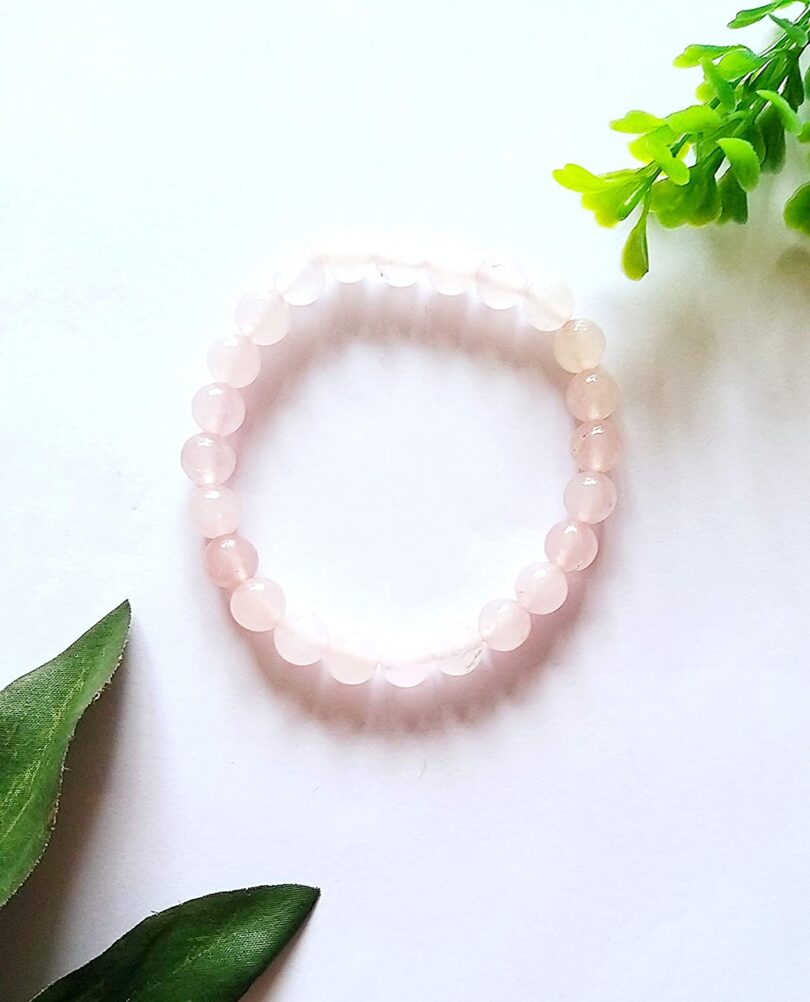 Rose Quartz Crystal Bracelet | Natural Rose Quartz Bracelet | Healing Stone | Meditation | Gift Rose Quartz Crystal Bracelet | Gift for Her