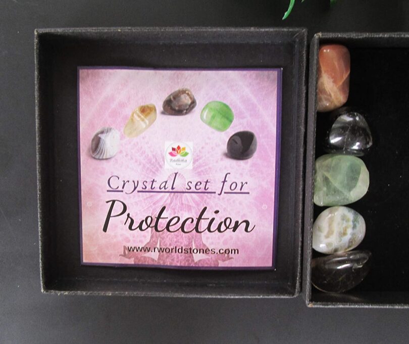 Manifestation Crystal Set | Crystal Set For Protection | Crystals For Protection | 5 Lovely Crystals in Gift Packing | Crystal Info Card - Image 4